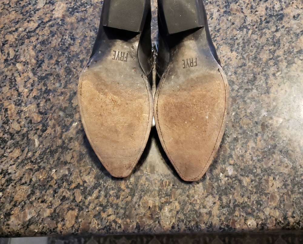 Frye Black Pointed-Toe Ankle Booties - Picture 7 of 8